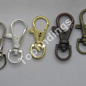 20pcs Swivel Lobster  Clasps For Keyrings-U Pick Color