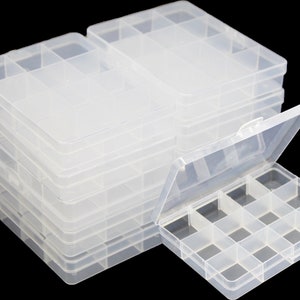 Plastic 4-Drawer Tackle Box Organizer for Fishing Travel Camping and Crafts  Gray