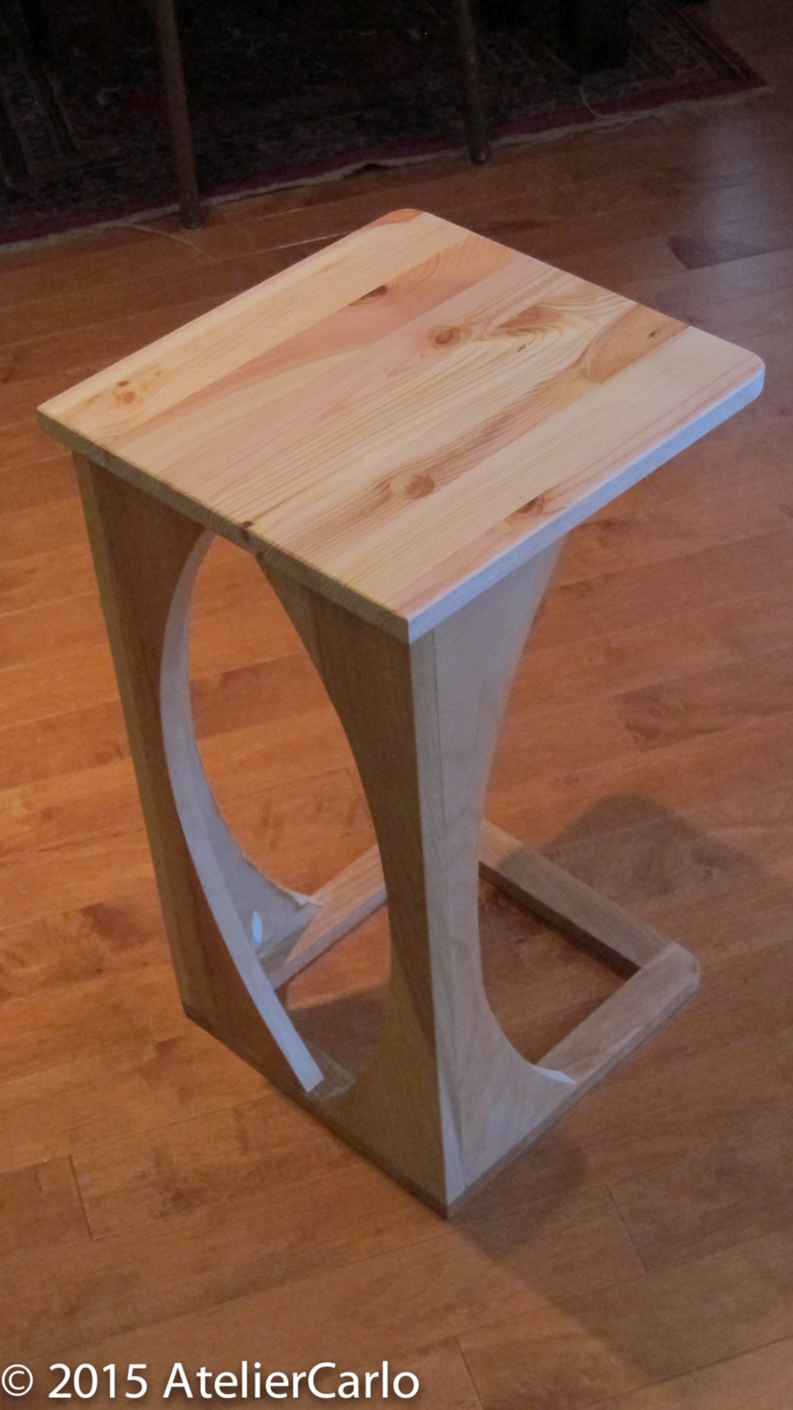 Sofa Snack Table Couch Convenience Table Side Table Rustic Etsy Canada