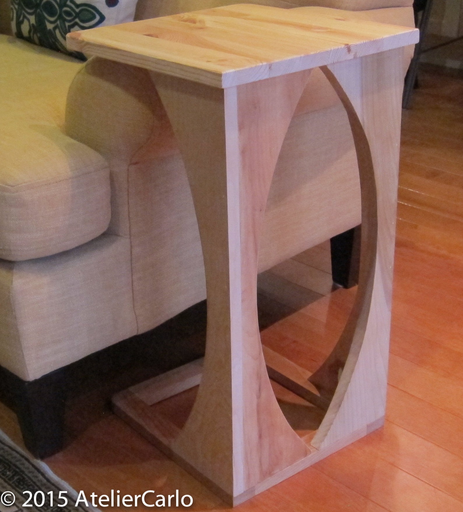 Sofa Snack Table Couch Convenience Table Side Table Rustic Etsy