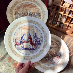 Vintage D’Arceau-Limoges Porcelain Plates: Lafayette Legacy Collection