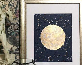 metallic painting etsy