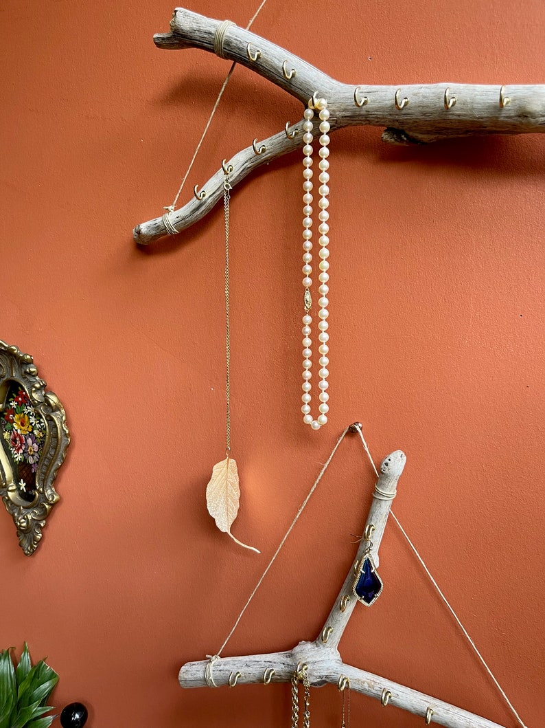 Driftwood Branch Jewelry Display & Jewelry Organizer Sets / Etsy