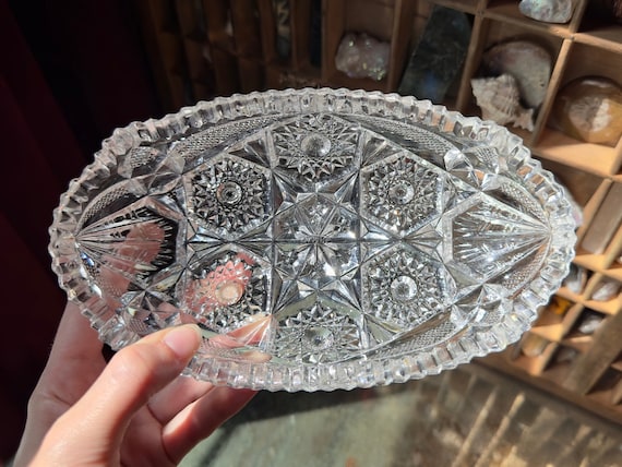 Antique Nucut Pressed Glass Bowls / 1910s Imperial Glass Co. - Cut 
