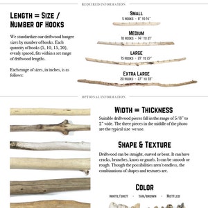Puede incluir: Una gu&iacute;a para elegir madera flotante para un proyecto de bricolaje. La gu&iacute;a incluye informaci&oacute;n sobre la longitud, el grosor, la forma, la textura y el color. La gu&iacute;a tambi&eacute;n incluye im&aacute;genes de diferentes piezas de madera flotante.