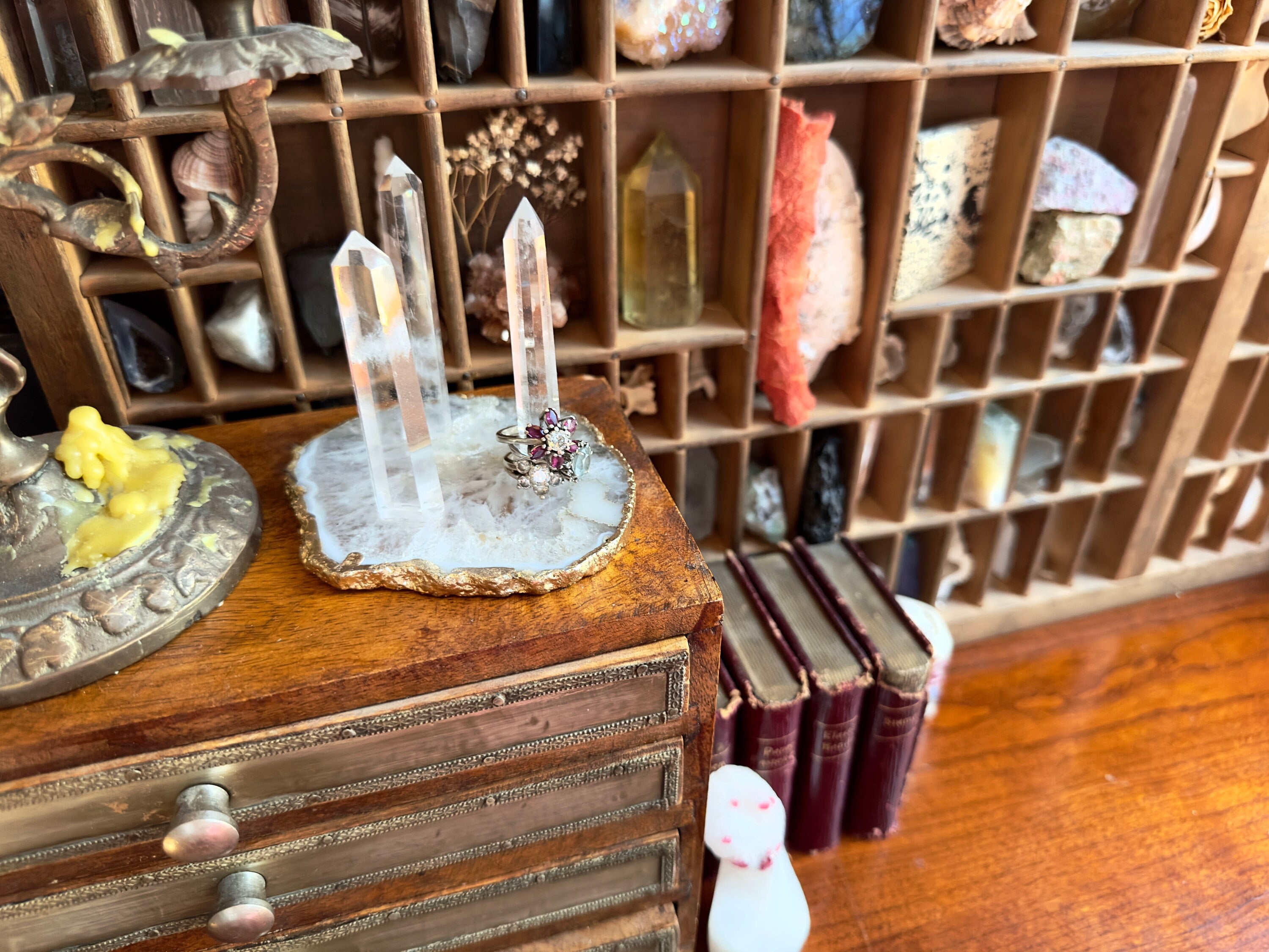 Agate ring holder best sale