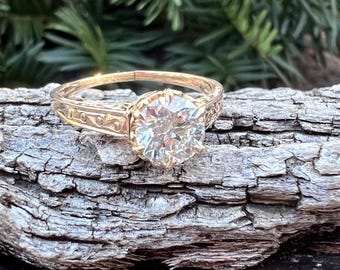 Victorian Engagement Ring, Old Mine Diamond Ring, Alternative Engagement Ring, Victorian Ring