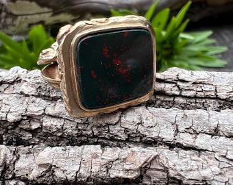 Victorian Fob,  Bloodstone fob, Antique Watch Fob