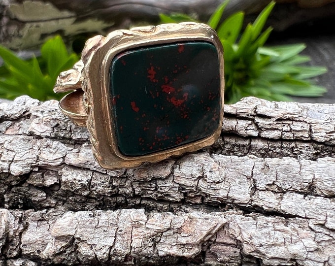Victorian Fob,  Bloodstone fob, Antique Watch Fob