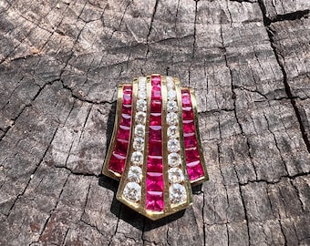 Ruby Slide, Gold and Ruby Slide, Diamond Slide, Ruby Pendant