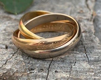 cartier inspired trinity ring