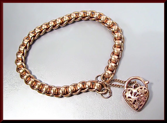 Antique Vintage 9K Pink Gold English 