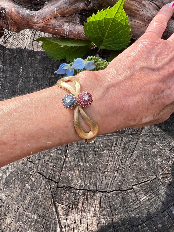 Ruby Bangle, Sapphire Bangle, Gold and Ruby Bangle - image 9
