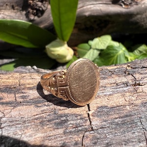 Victorian Signet Ring, Gold Signet Ring