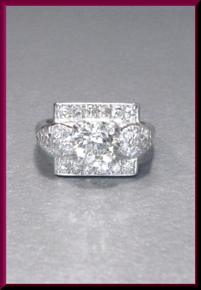 Art Deco Engagement Ring Antique Engagement Ring Art Deco Ring - Etsy