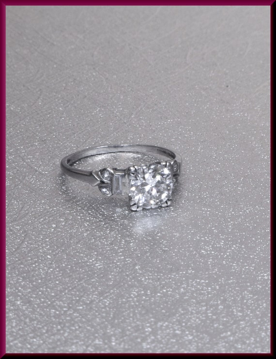 Art Deco Engagement Ring Antique Engagement Ring … - image 1