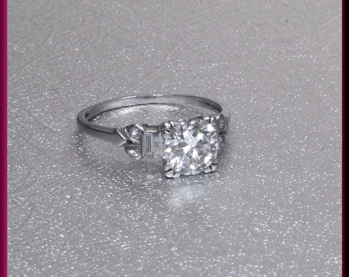 Art Deco Engagement Ring Antique Engagement Ring Alternative Engagement Ring Filigree Engagement Ring Platinum Ring Minimalist Ring For Her