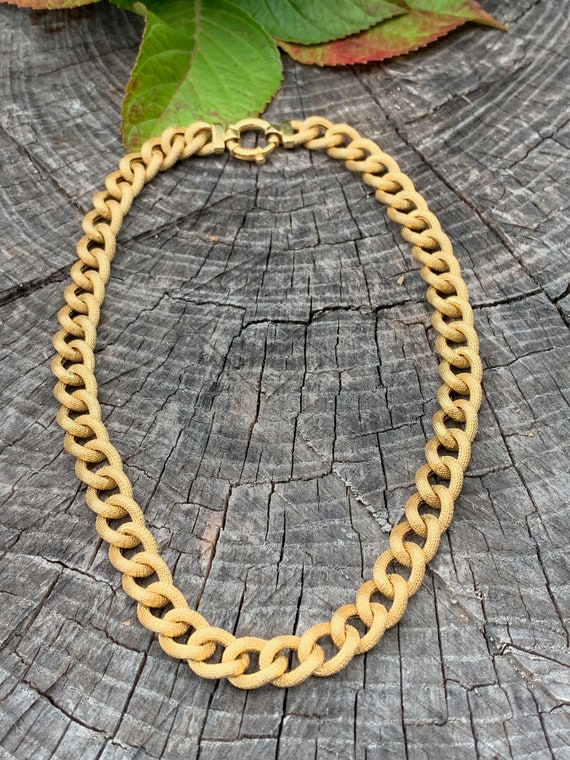 Chunky Gold Choker, Wide Gold Choker, Thick Gold C
