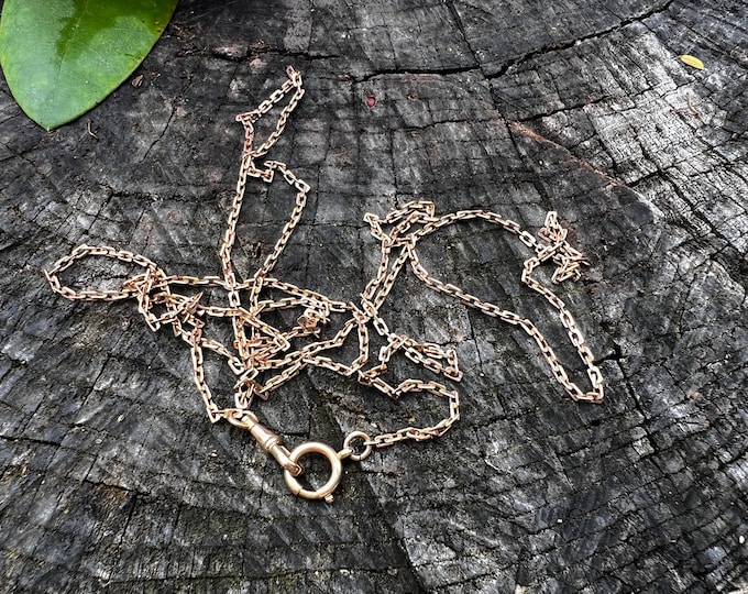 Long Victorian Chain, Victorian Chain,  Rose Gold Chain, Antique Gold Chain, Layering Chain, Victorian Necklace