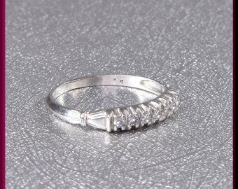 Vintage Diamond Wedding Band Vintage Wedding Band Vintage Eternity Band Platinum Wedding Ring