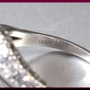 Diamond Cocktail Ring Art Deco Ring Vintage Filigree Ring Platinum ...