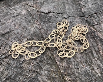 Long Gold Necklace, Oval Link Chain, Oval Link Necklace, Layering Chain