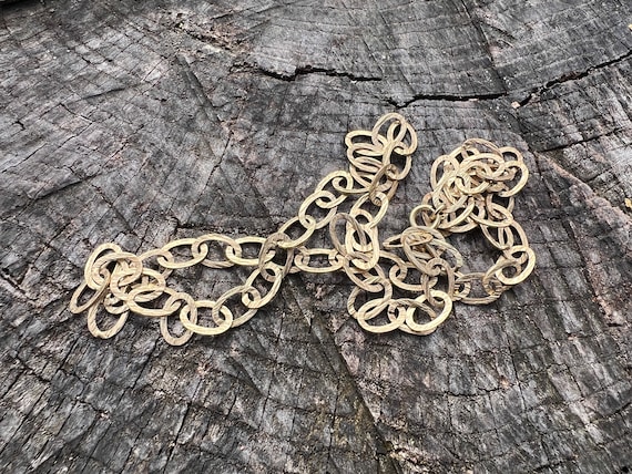 Long Gold Necklace, Oval Link Chain, Oval Link Necklace, Layering Chain
