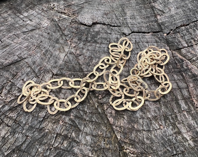 Long Gold Necklace, Oval Link Chain, Oval Link Necklace, Layering Chain