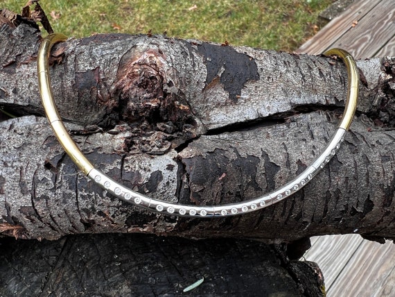 Gold Diamond Choker, Omega Choker, Omega Diamond … - image 7