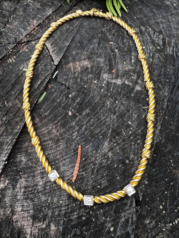 Gold Diamond Choker, Diamond Choker Necklace, Gol… - image 3