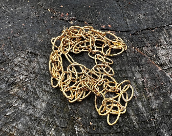Long Gold Necklace, Long Gold Chain, Oval Link Chain, Bold Gold Chain, Layering Chain