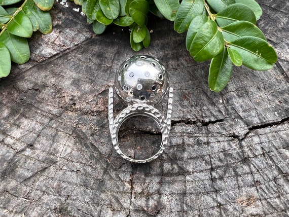 Diamond Cluster Ring, Diamond Dome Ring, White Go… - image 10