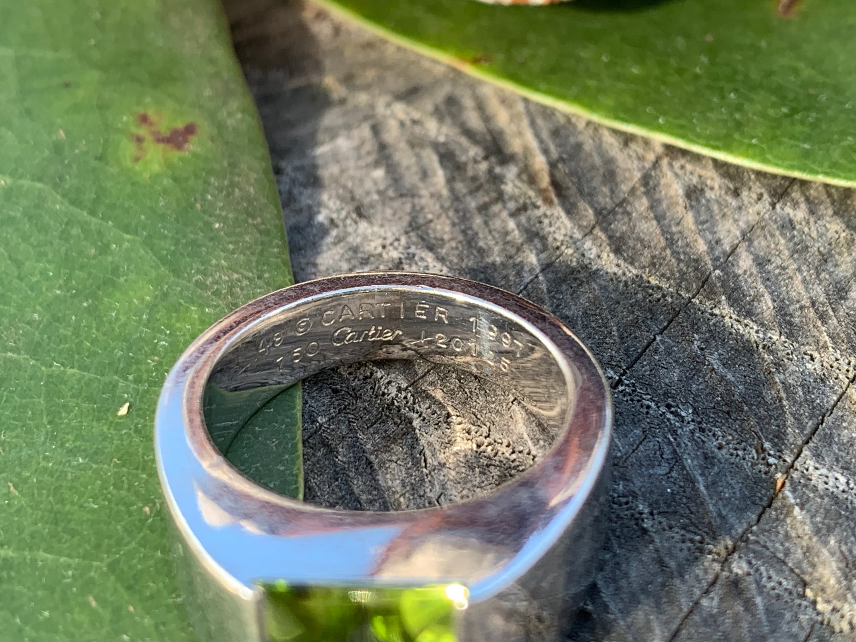 RESERVED for NOEMIE Cartier Tank Ring Cartier Peridot Ring Cartier Gold Ring August Birthstone Gold Cartier Ring