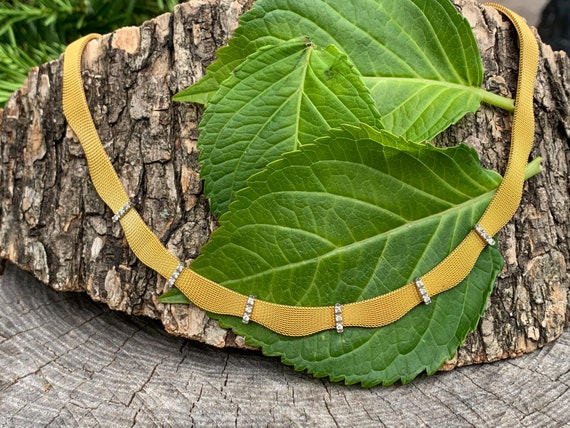 Gold Diamond Choker, Diamond Choker Necklace, Anti