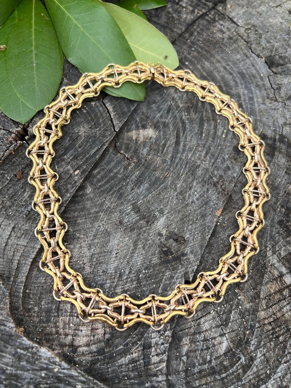 Chunky Gold Choker, Wide Gold Choker, Thick Gold … - image 9