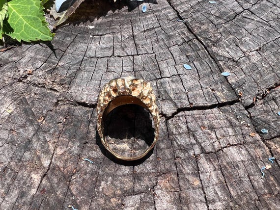 Diamond Initial Ring, Gold Initial Ring, Gold Sig… - image 10