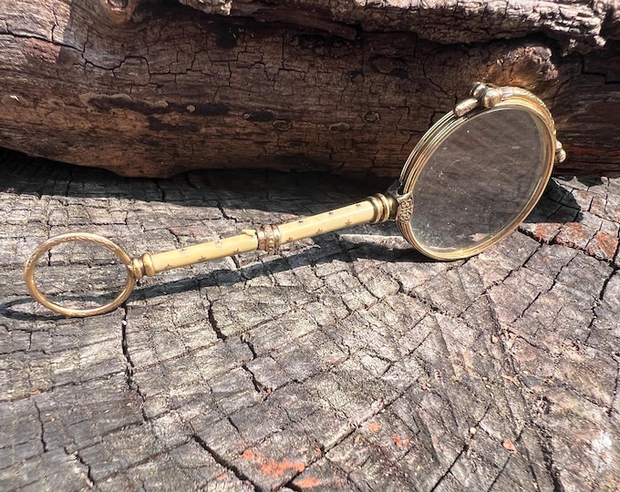Victorian Lorgnette, Antique Lorgnette, Gold Lorgnette, Gold Opera Glasses, Antique Opera Glasses