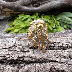 Diamond Cluster Ring, Diamond Statement Ring, Diamond Cocktail Ring, April Birthstone
