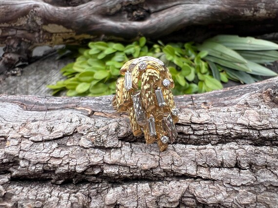 Diamond Cluster Ring, Diamond Statement Ring, Dia… - image 1