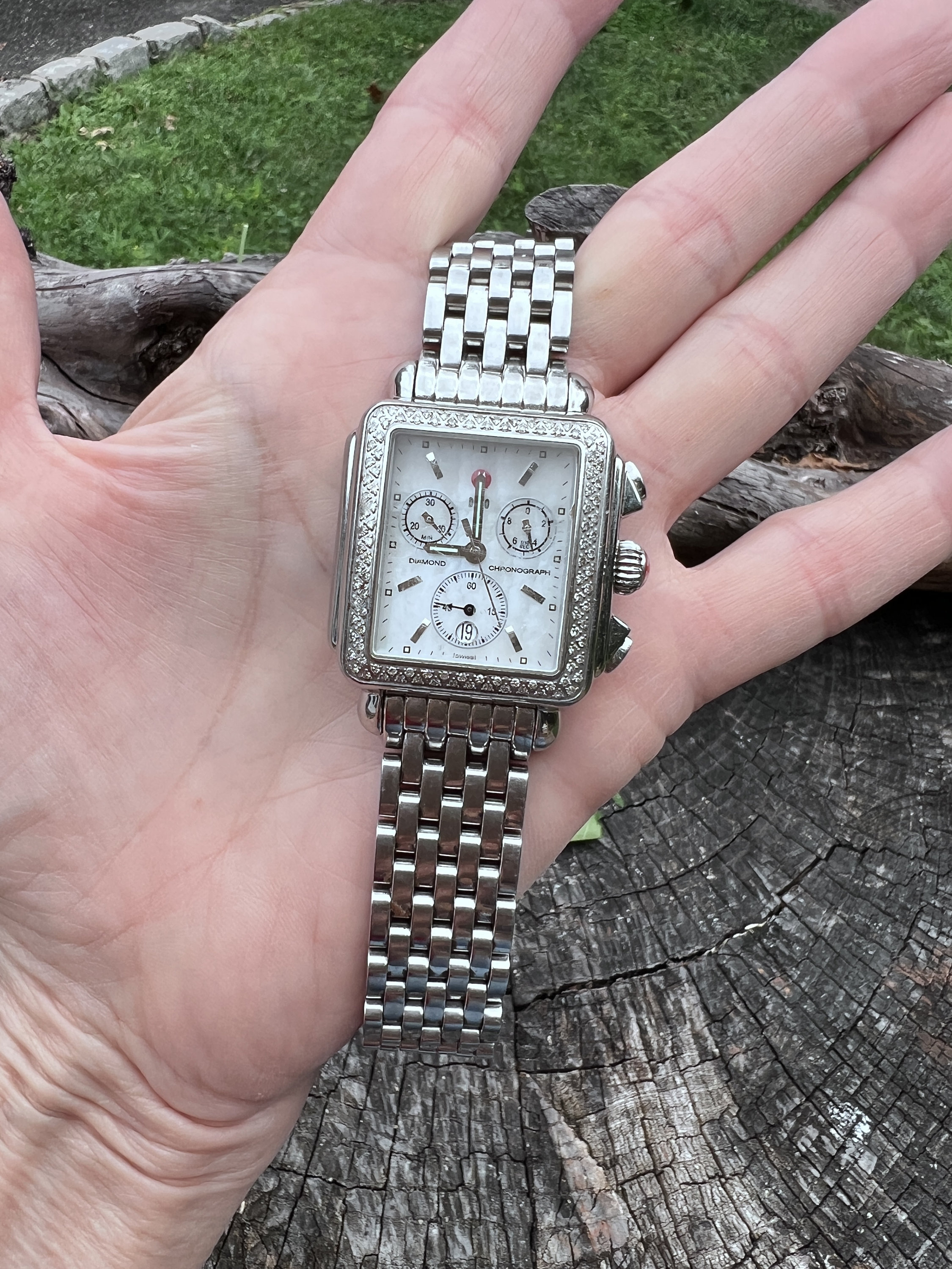 Michele Diamond Chronograph Watch, Michele Watch Michele Diamond Chronograph Watch, Michele Watch