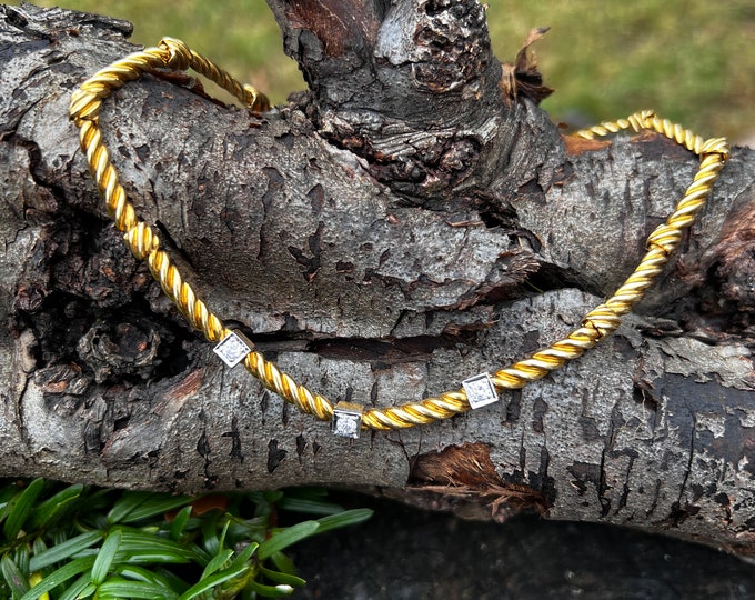 Gold Diamond Choker, Diamond Choker Necklace, Gold Diamond Necklace, Gold Choker Necklace