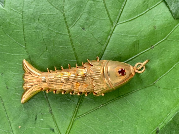 Fish Charm, Gold Fish Charm, Gold Fish, Fishing Ch