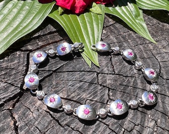 Pink Topaz Bracelet, Pink Topaz Tennis Bracelet, Hans Cullmann Bracelet