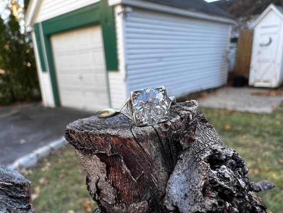 Art Deco Platinum Diamond Engagement Ring, , Deco Diamond Ring, Art Deco Diamond Ring, Conflict Free