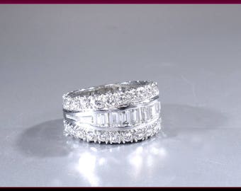 Vintage Diamond Wedding Band Vintage Wedding Band Vintage Eternity Band Platinum Wedding Ring