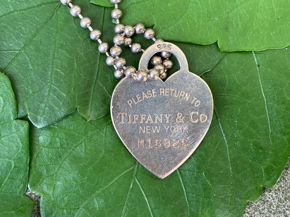 Tiffany Heart Pendant, Tiffany Heart Necklace, Sil