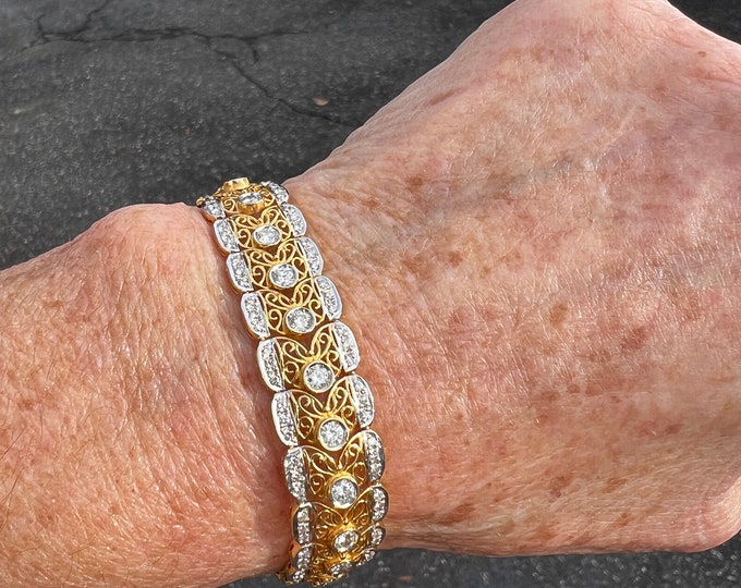 Diamond Tennis Bracelet, Diamond Layering Bracelet, Diamond Line Bracelet