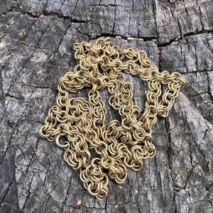 Circle Link Chain,  Long Gold Necklace, Layering Necklace
