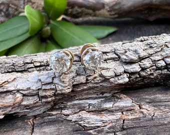 Art Deco Diamond Studs, Deco Studs, Deco Earrings, Diamond Studs
