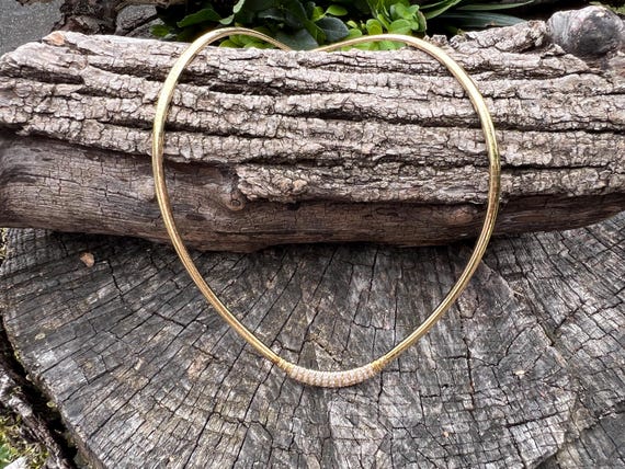 Diamond Omega Chain, Gold Omega Chain, Chunky Gol… - image 1